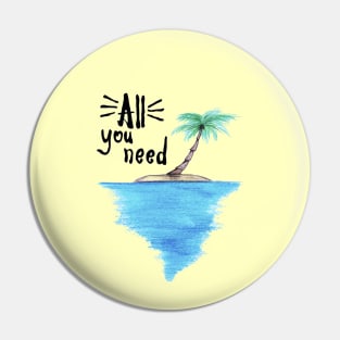 Desert island Pin