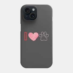 I love dogs Phone Case