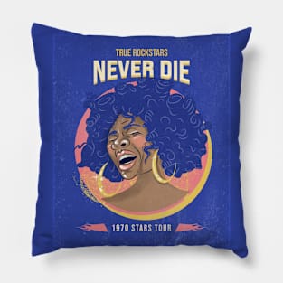 True Rockstars Never Die Pillow