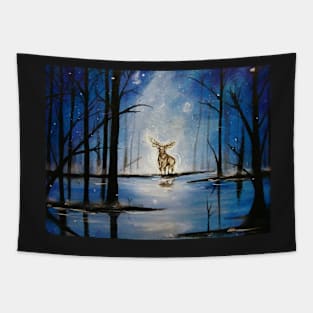 Winter Stag Tapestry