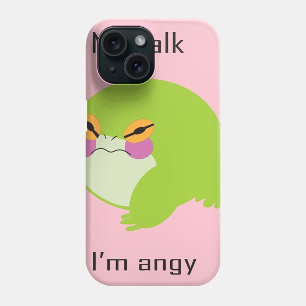 Angy Frog Phone Case by Whack