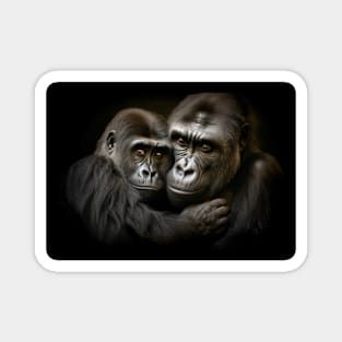 Gorilla Ape Animal Wild Beauty Freedom Wilderness Enchanting Magnet