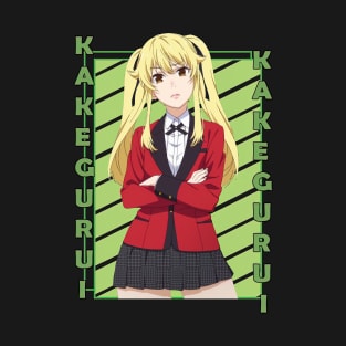 Mary Saotome Kakegurui Kakegurui Twin Color Stripe T-Shirt