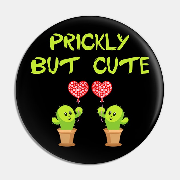 Prickly but cute quote. Cute funny happy smiling cheerful kind sweet kawaii potted green cactus plant holding a red heart balloon. Kindness, tenderness, love. Cacti plants lovers. Pin by IvyArtistic