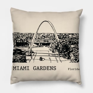 Miami Gardens Florida Pillow