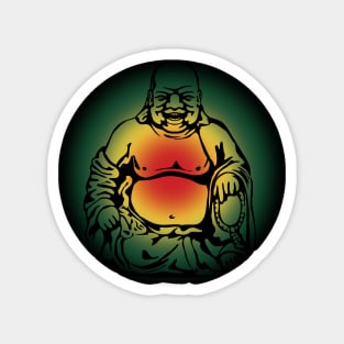 Laughing Rasta Buddha Magnet