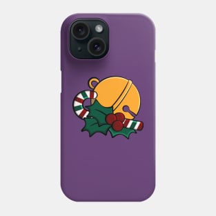 Mistletoe and sleigh bell Phone Case