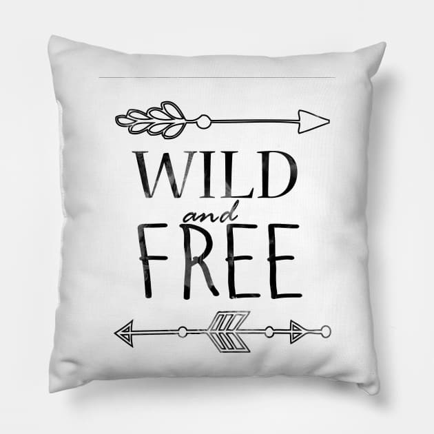 Wild and free Pillow by hedehede