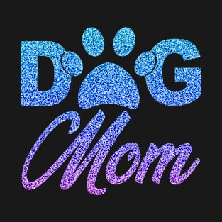 Dog Mom Shirts for Women Cute Letter Print Pet Lover Paw T-Shirt