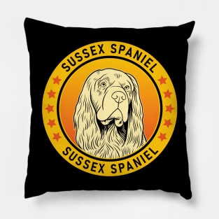 Sussex Spaniel Dog Portrait Pillow