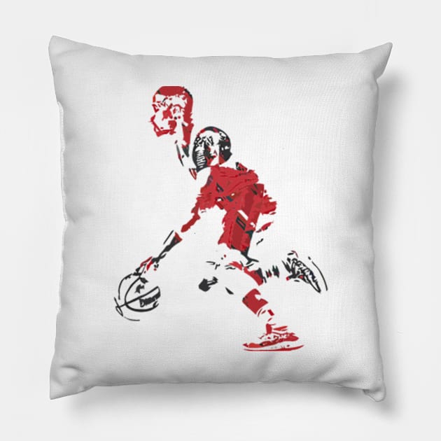 damian lillard Pillow by sepuloh