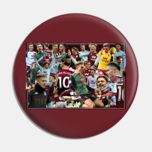 aston villa football club legends prints posters squad jack grealish collage Pin