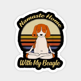 Namaste Home With My Beagle Magnet