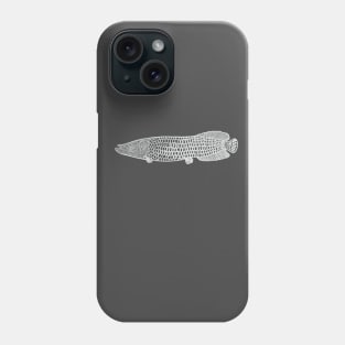 Arapaima - hand drawn detailed huge fish drawing Phone Case