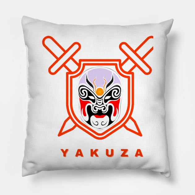 yakuza tshirt Pillow by Mcvipa⭐⭐⭐⭐⭐