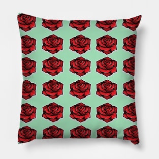 Nature Lovers Rose Floral Pattern Design Pillow