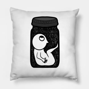 Man in space jar Pillow