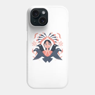 Woman of the Arts - Inuit & Crows Phone Case