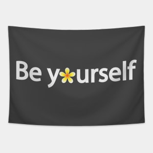 Be yourself artistic typography design Tapestry