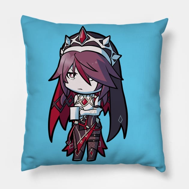 Chibi Rosaria - Genshin Impact Pillow by MangaXai