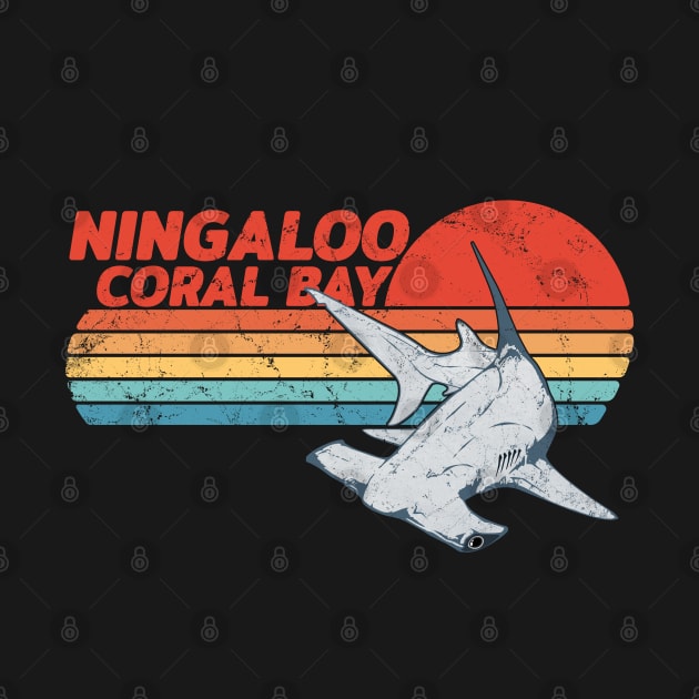 Ningaloo Coral Bay Hammerhead Shark by NicGrayTees