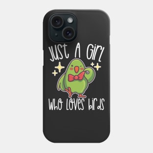 Just A Girl Who Loves Birds Gift graphic Phone Case