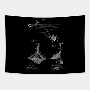 Swimming Apparatus Vintage Patent Hand Drawing Tapestry