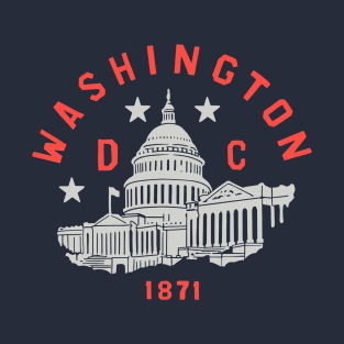 Washington DC 1871 Vintage Capitol T-Shirt