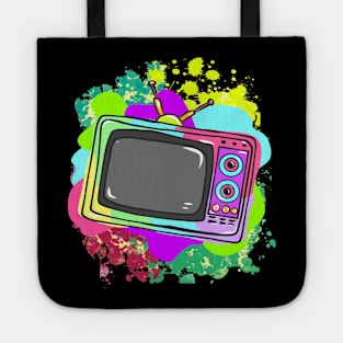 Neon Hippy 80s 90s Costume Retro Vintage Tote