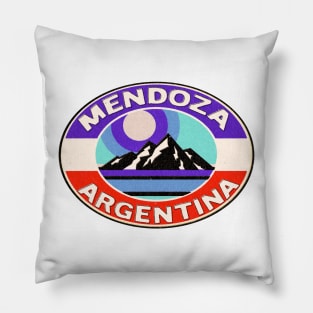 Mendoza Argentina Malbec Andes Wine Mountains Pillow