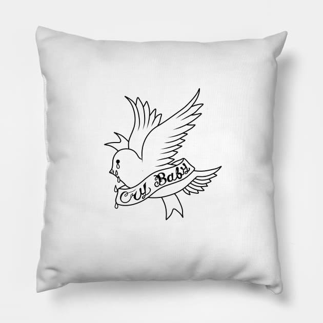 lil peep Pillow by Antho