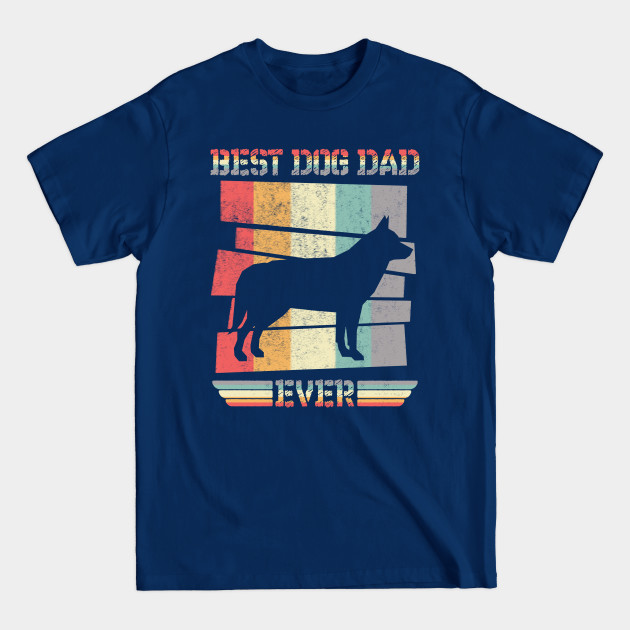 Disover VINTAGE RETRO BEST DOG DAD EVER SIBERIAN HUSKY FATHERS DAY - Best Siberian Huskies Dad Ever - T-Shirt