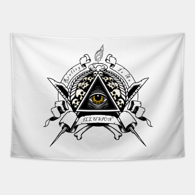 Illuminati Tapestry by Wykd_Life