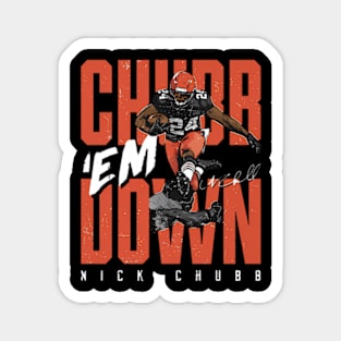 Nick Chubb Cleveland Chubb Em Down Magnet