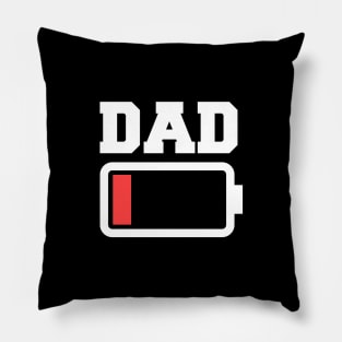 Low Battery Dad Pillow