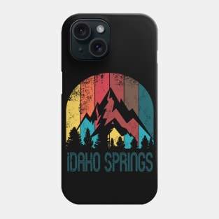 Retro City of Idaho Springs T Shirt for Men Women and Kids Phone Case