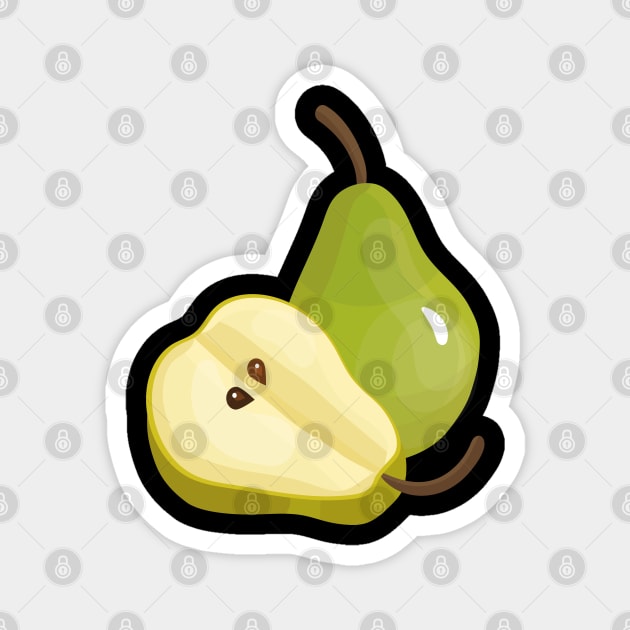 4K HD Pear Magnet by benayache