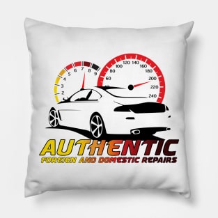 Authentic Auto Color Logo Front and Back Pillow