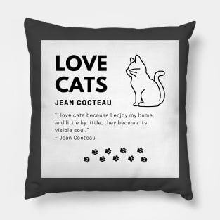 Love Cats - Jean Cocteau Pillow