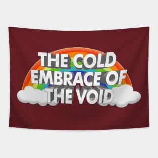 THE COLD EMBRACE OF THE VOID / Nihilist Statement Design Tapestry