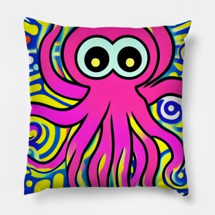 Trippy Octopus Pillow