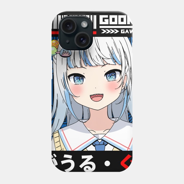 Gawr Gura in School Uniform Phone Case by UDTee92