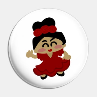 Flamenca Kawaii Pin