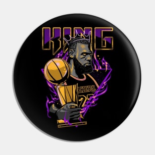 King of Basketball Pin