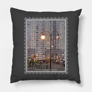 High Rise Buildings in the Evening Pillow