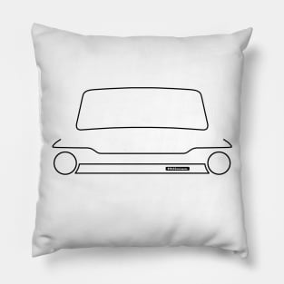 Hillman Super Imp outline (black) Pillow