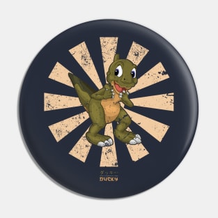 Ducky Retro Japanese Land Before Time Pin