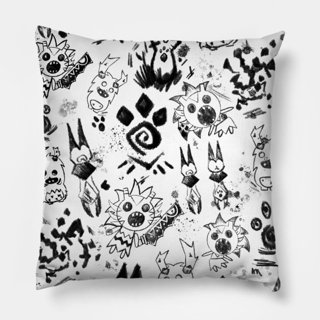 Doodles Pillow by triotdesigns