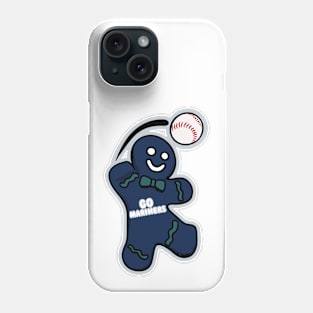 Seattle Mariners Gingerbread Man Phone Case