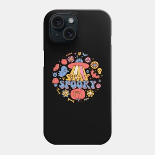 Stay spooky - 70s style retro vintage halloween Phone Case